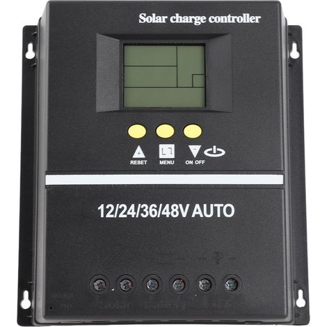 Ortviai Régulateur de charge solaire MPPT 80 A 12-48 V avec écran LCD et 2 ports USB pour batteries au plomb/LiFePO4 (1/5)