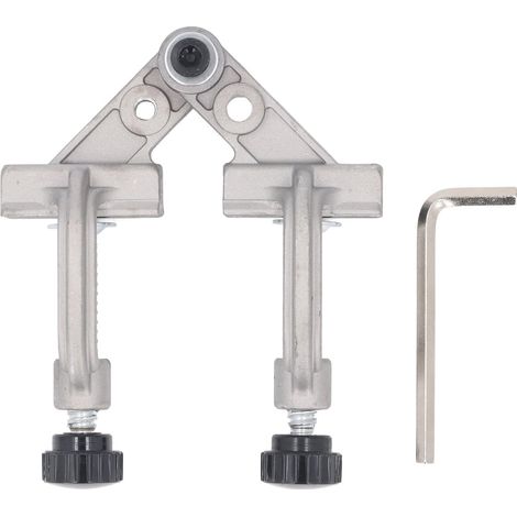 Adjustable Pipe Clamp and Double Handle Right Angle Clamp 10-180° Aluminum Blamp for Welding, Woodworking, and DIY (1/5)