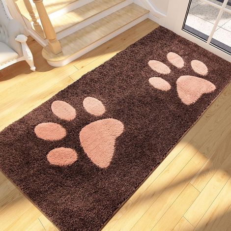 Fußmatte für den Innenbereich, 80 x 178 cm, rutschfest und maschinenwaschbar, weiche, saugfähige Fußmatte für Hunde, Eingang, Türbereich, Flur, Durchgang, Schlafzimmer (1/5)