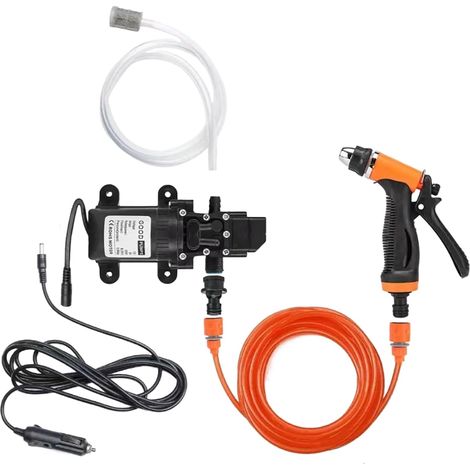 Nettoyeur Haute Pression pour Voiture,Laveuse Portable pour Voitures - Nettoyeur Multifonction Réglable pour Véhicules Bateaux Camping-Cars Et Surfaces Extérieures (1/5)