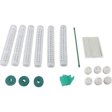 Poteaux de mousse en plastique pour Monstera, petites et moyennes plantes grimpantes, Support de plante empilable de 10 pouces, en pot d'intérieur et d'extérieur, 6 pièces (1/5)