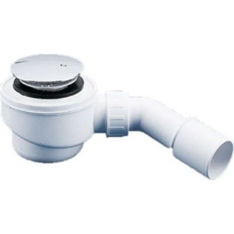 GHIDINI Golf piletta doccia sifone con coperchio abs con curva foro d.90 cro codice prod: 369115