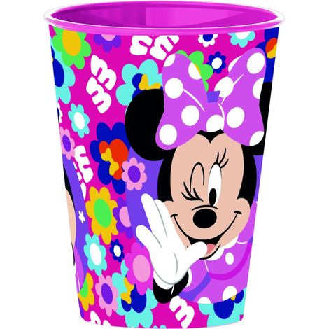 TATAWAY Disney Minnie Mouse Bicchiere 260 ml Easy Bold Florals Bambini