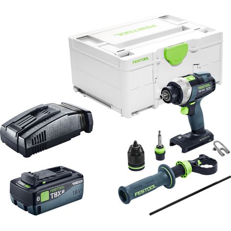 Festool TDC 18/4 Basic taladradora atornilladora a batería 18 V 75 Nm sin escobillas + 1x batería recargable 8,0 Ah + cargador rápido + systainer (1/5)