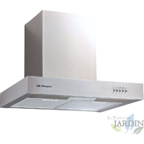 Campana Extractora Inoxidable Orbegozo 190W Iluminación LED Extracción de Humos Ancho 60 cm