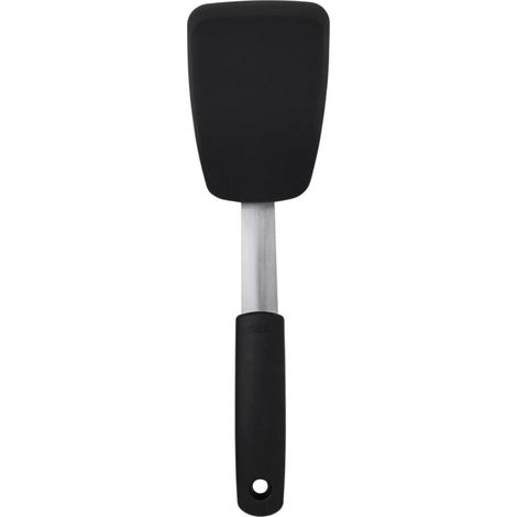Petite spatule souple en silicone de style occidental, noire. (1/5)