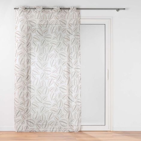 Rideau Voilage à Œillets "Alma" 140x240cm Naturel (1/5)