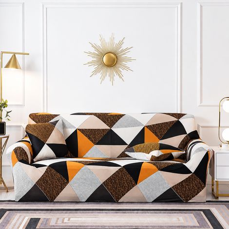 Housse de canapé 4 places taille XL Histoire Géométrique standard 235-300 cm 30 × 27 × 12 cm 850 g – Livraison gratuite