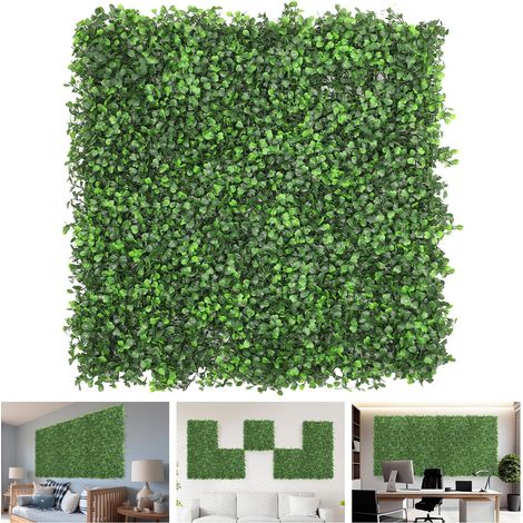 8 pièces de panneaux muraux imitation vigne vert clair, mur de fleurs artificielles 5050cm, adapté à une utilisation intérieure et extérieure (1/5)