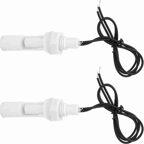 Interrupteur Niveau Eau 2 Pièces Capteur Niveau Liquide Haute Fiabilité avec Flotteur Latéral Plastique 0-110V DC pour Contrôle Précis Réservoir et Système Hydraulique (1/5)