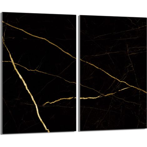 Glasschutzplatte für Herd 2x30x52 Marmor (1/5)