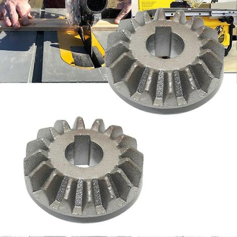 Lot de 2 pièces de rechange pour scie à table 5140061-65, pièces d'engrenage conique, compatibles avec les modèles DeWalt DW745 et DWE7490 (1/5)