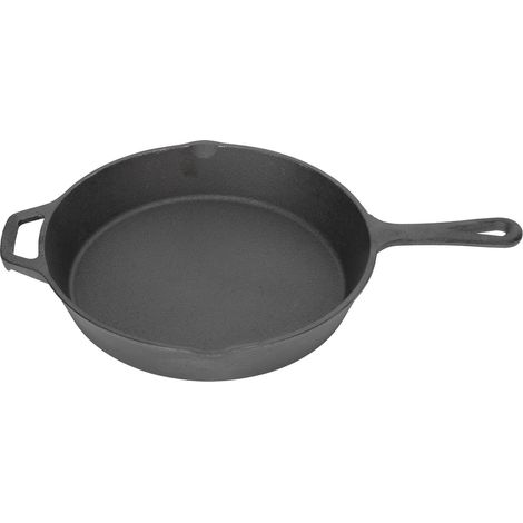 Poêle en fonte, 25 cm, antiadhésive, chauffe rapide et uniforme, pour four, plaque de cuisson et gril (1/5)