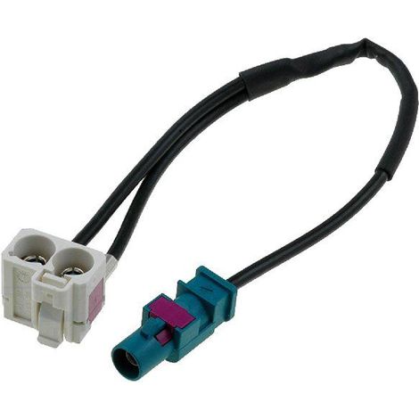 Adaptateur Antenne Fakra M Double Fakra F - 0.25m compatible avec Audi RNS-E