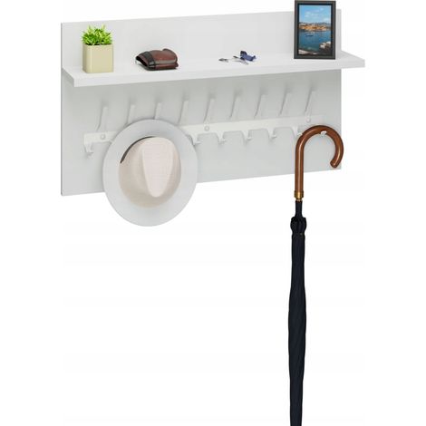 Kleiderbügel Loft, 70 cm – komplett weiß, robust und stilvoll (1/5)