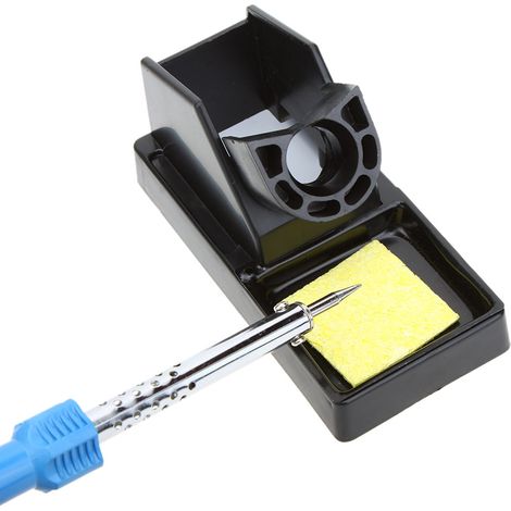 Support de fer à souder en plastique, Base de soudure, support de fil de soudage avec éponge (1/5)