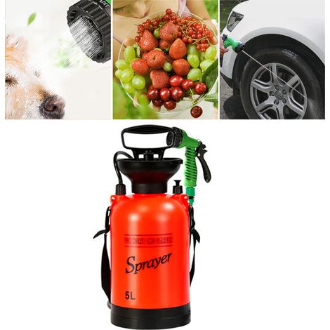 Arroseur pneumatique manuel multifonctionnel pour mini-jardin et pelouse, 5 L (1/5)