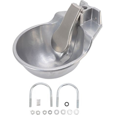 Abreuvoirs automatiques Jiawu pour bétail, abreuvoirs en alliage d'aluminium à parois épaisses, adaptés aux chiens, moutons, bovins et autres animaux d'élevage abreuvoirs automatiques pour bovins. (1/5)