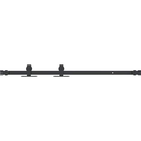 Kit de puerta corredera de armario acero carbono 91 cm vidaXL (1/5)