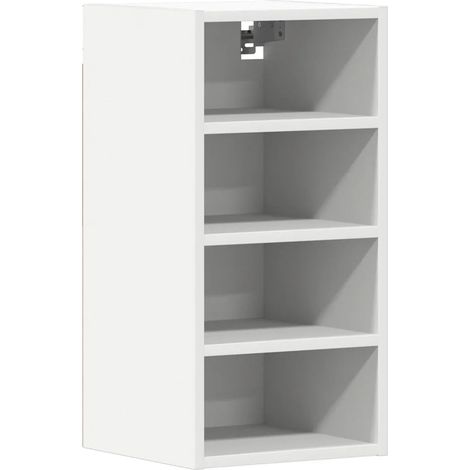 Mueble de cocina mural de diseño moderno 30 x 29,5 x 60 cm madera de ingeniería blanca 020050439 (1/5)