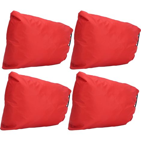 Lot de 2 housses de protection antigel pour rétroviseurs de voiture 32x27cm rouges, protection universelle contre la neige et la glace en tissu polyester argenté. (1/5)