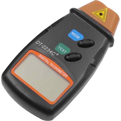 Digitales Taschen-Tachymeter Laser Tachometer Berührungslos Bereich 2,5 U/min – 99.999 U/min LCD-Anzeige mit 3 reflektierenden Bändern (1/5)