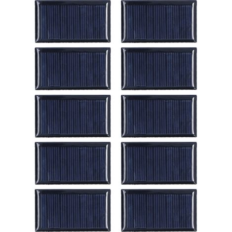 10 pièces Cellules Solaires Miniatures 0,15W 5V pour Projets Scientifiques et Éclairage DIY Résistantes aux Intempéries (1/5)