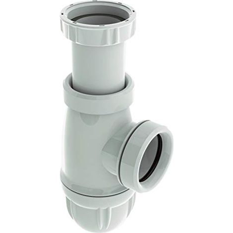 SOMATHERM FOR YOU - BB118 - sifone del lavandino regolabile NF - Evacuazione 40mm - plastica bianca