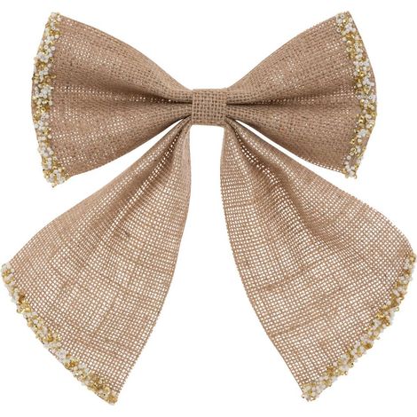 Fiocco decorativo smerigliato 20x24cm in juta beige - Atmosphera créateur d'intérieur