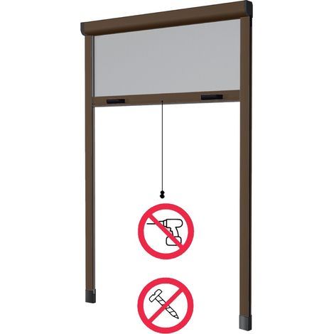 ZANZARIERA BAZAR  140x250 CON FRIZIONE RAL 8017