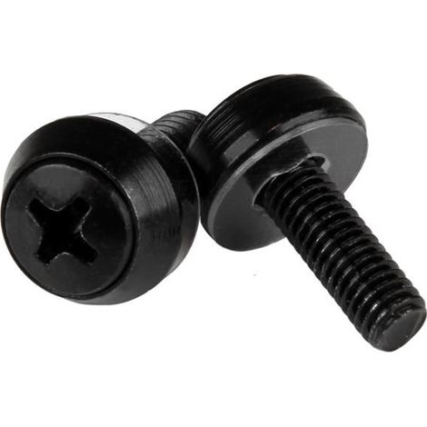 StarTech.com Viti per montaggio Server Rack - M5 x 12mm - confezione da 50, nero (1/3)