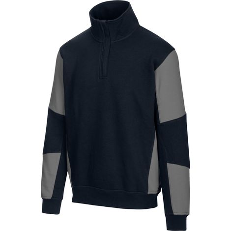 Würth MODYF Sweat de travail zippé bicolore JOB+ BICOLOR marine/gris 3XL (1/2)
