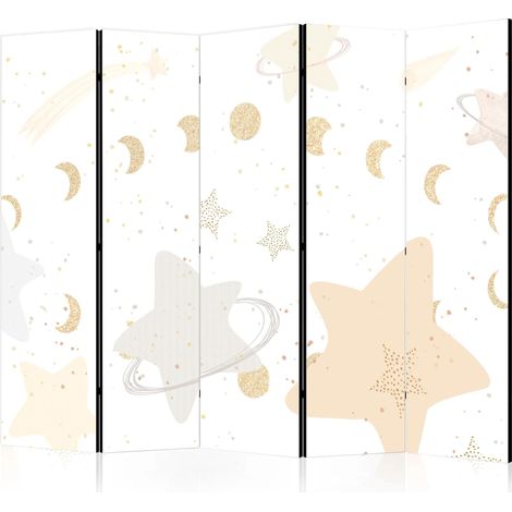 Paravento artgeist decorativo giallo 225 cm x 172 cm