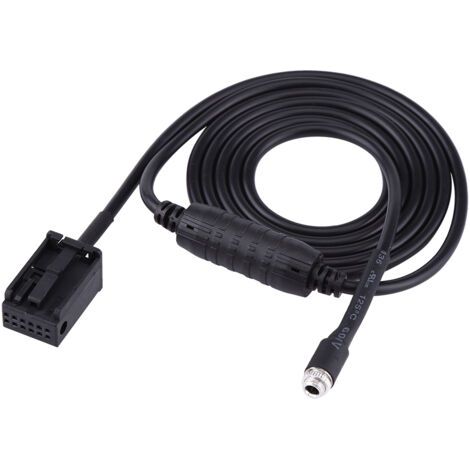 Muntra-Câble adaptateur auxiliaire de fabrication exquise, pratique contre les rayures pour véhicule de voiture (1/5)