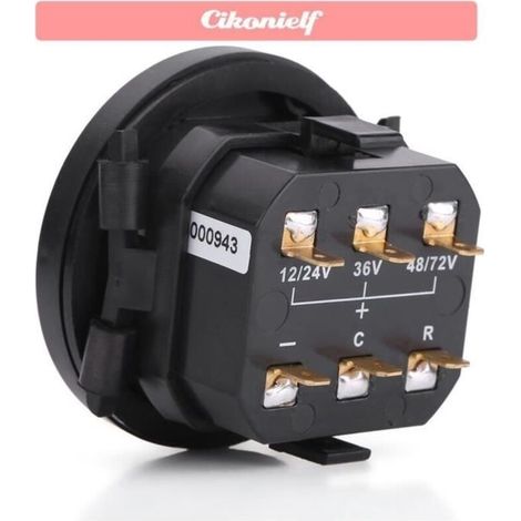 Indicador digital LED de batería con contador de horas para carritos de golf de 12V/24V/36V/48V/72V