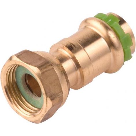 Comap P7243 - SACHET DE 2 - RACCORD DROIT A SERTIR ET A SOUDER pour TUBE PER DIAMETRE 12X1,1-12 (1/2)