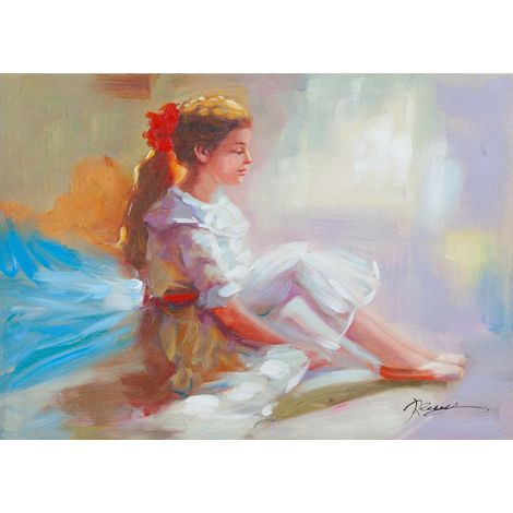 Quadro olio su tela 70x3x50 cm Quadro su tela dipinto a mano Quadri soggiorno (1/2)