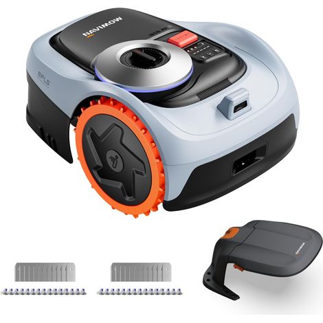 Segway Navimow i205 AWD (Neuer i105E) Mähroboter ohne Begrenzungskabel mit Garage S 500 m², EFLS NRTK + Vision, Allradantrieb für 45% Steigung, für Keine RTK-Antenne erforderlich