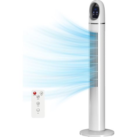 Ventilateur oscillant 70° 4 modes 3 vitesses timer 24h blanc