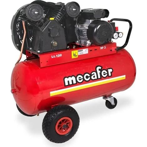 Mecafer 100L Kompressor 3CV 10 bar robust und leistungsstark