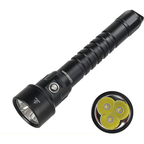 Lampe torche LED rechargeable étanche de 6800 lumens (1/5)