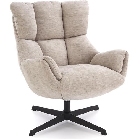 Sillón Houston 2088, Beige, 87x72x79cm, Tapiz, Patas: Metal, 0