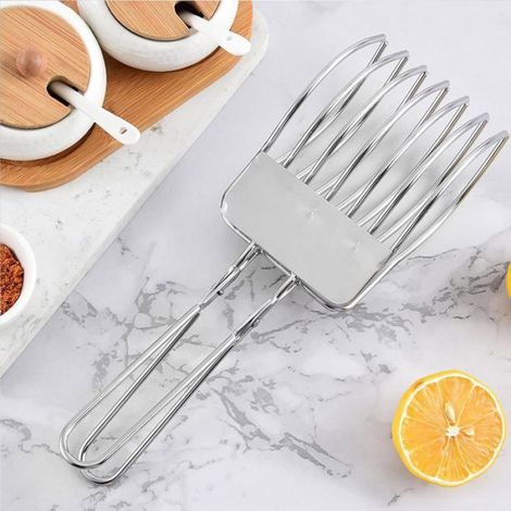 Trancheuse de viande - Virex® - Acier inoxydable - Ergonomique - Polyvalente - Facile à utiliser (1/4)