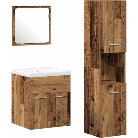 Maison Exclusive - Badezimmermöbel-Set mit Schubladen 4 pcs Altho
