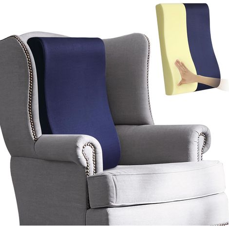 Ergonomic Back Cushion for Recliner Chair and Rocking Chair - 68 cm High 2 in 1 Soft Neck and Lumbar Cushion Non-Slip Washable Cover for Sofa and Chair (1/5)