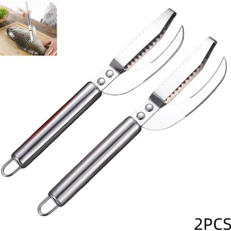 Teile - Fischschuppenentferner aus Edelstahl - professionelles Fischreinigungsmesser - Fischschuppenentferner - entfernt effektiv Fischschuppen und reinigt Fische - 21. (1/3)