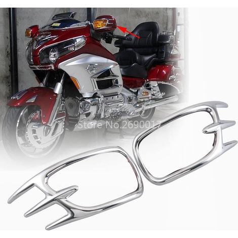 Modification décorative des clignotants et du rétroviseur de la moto Gold Wing 1800 GL1800, avec revêtement électrolytique.