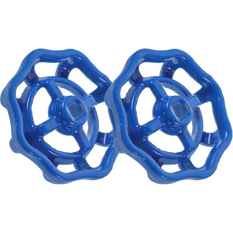 Poignée de Robinet en Métal Bleu, Lot de 2 Pièces (1/5)