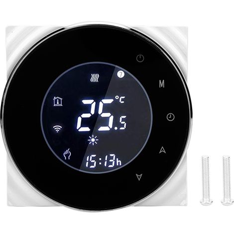 Thermostat numérique LCD, écran tactile, contrôle de la température de l'eau et du gaz, AC95-240V 5A (1/5)