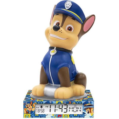 Kids Lampe Paw Patrol farbenfroh mit Wecker und sanfter Beleuchtung